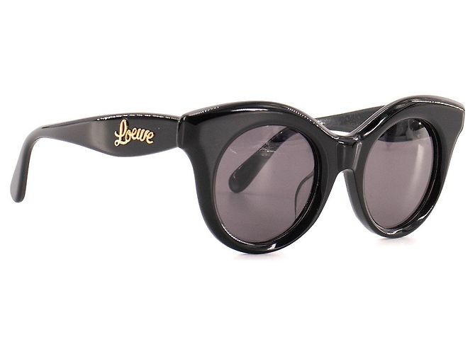 LOEWE - Gafas de sol Curvy Loewe de plástico negro