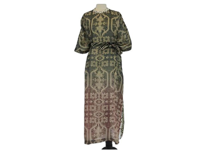 Biyan Multicolor Beaded Crystal & Embellished Three-Quarter Sleeve Kaftan Multiple colors