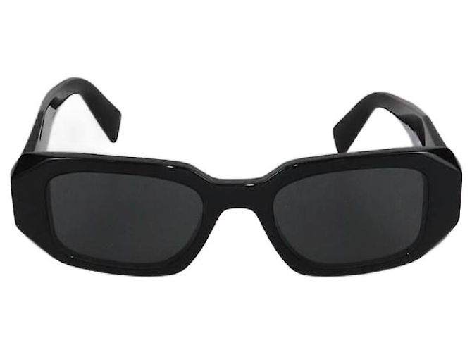 Prada Black Symbole Rectangular Sunglasses