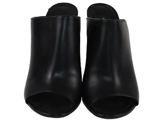 Schwarze Blockabsatz-Mules von Louis Vuitton
