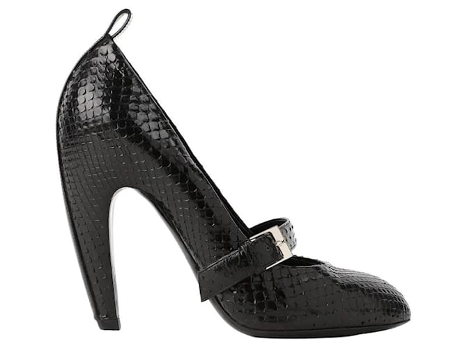Louis Vuitton Heels Black Leather  ref.2367183