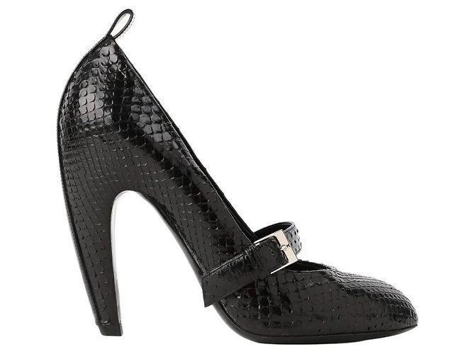Louis Vuitton High Heels aus schwarzem Leder 37 EU