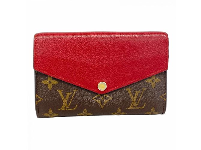 Portafoglio Compatto Pallas Monogramma Louis Vuitton Marrone Fuschia