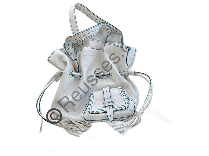 Bolsa Lancel Feminina em Couro Branco