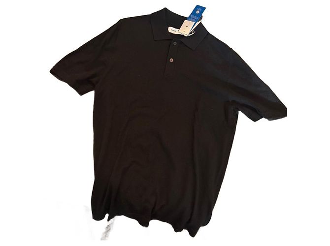 Polo in maglia Sarowan Samsoe & Samsoe nera Nero 