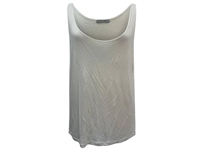 Canotta Bottega Veneta in cotone bianco Crudo