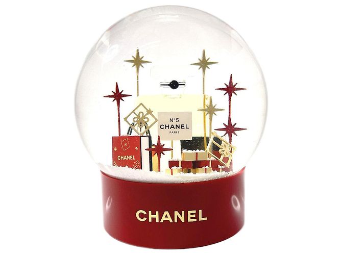 Chanel Snow Globe Object Limited White Plastic