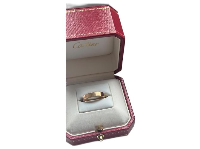Cartier C Ehering Gold hardware 