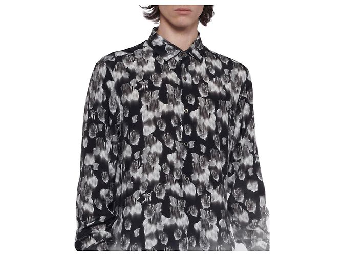John Richmond Camicia da uomo Richmond nuova in viscosa Nero