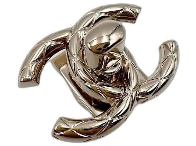 CHANEL original CC turnlock closure Golden