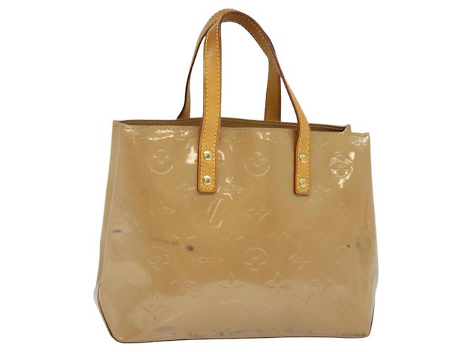 LOUIS VUITTON Monogram Vernis Reade PM Sac à main Noisette M91334 LV Auth ep9780