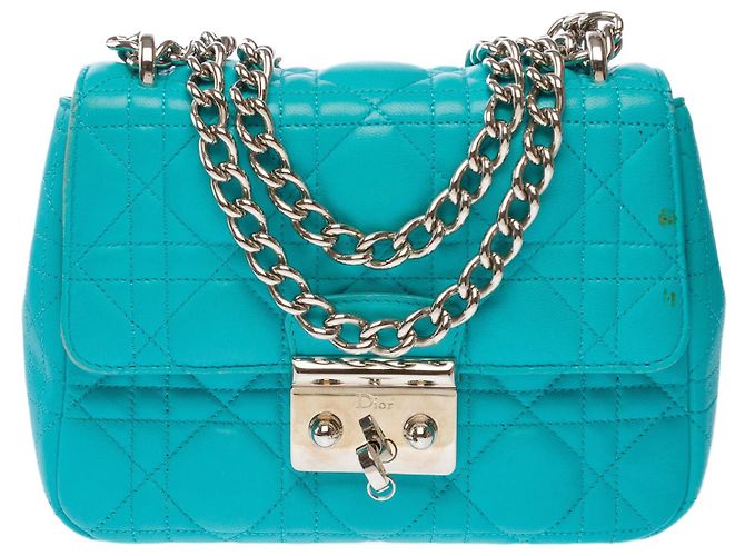 Bolsa DIOR Miss Dior em Couro Azul - 102738