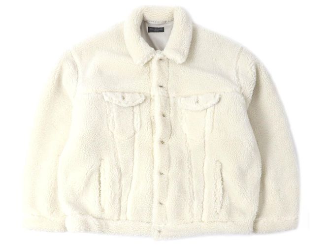 Balenciaga 23AW Polyester Cotton Jacket Beige Cream