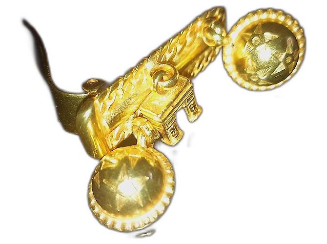 Spilla Céline Vibrage Arc de Triomphe Planet Charms Placcata Oro D'oro