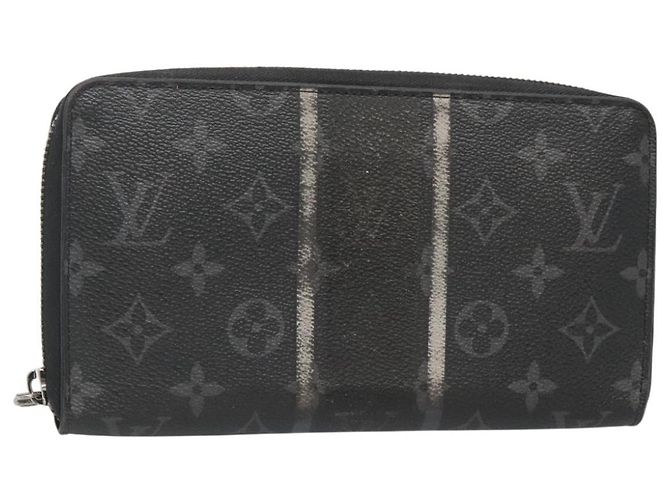 LOUIS VUITTON Monogram Eclipse Fragment Zippy Organizer M64645 LV Auth bs27872 Monograma