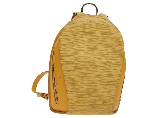 LOUIS VUITTON Epi Mabillon Backpack Yellow M52239 LV Auth 128069