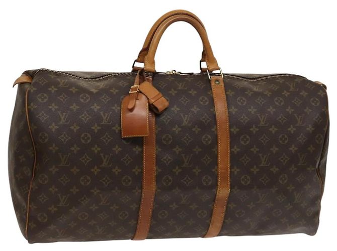 LOUIS VUITTON Bolsa Boston Monogram Keepall 60 M41422 LV Auth 131991 Monograma