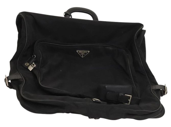PRADA Garment Cover Nylon Black Auth bs27926