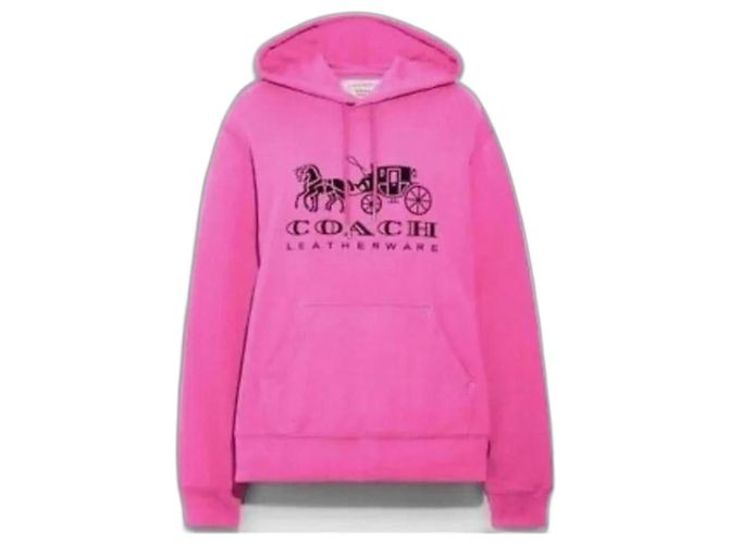 Sudadera con capucha Coach Rosa Algodón
