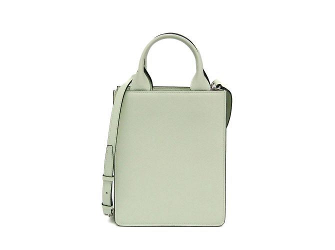 Bolsa de couro micro Boxy da Valextra Verde claro