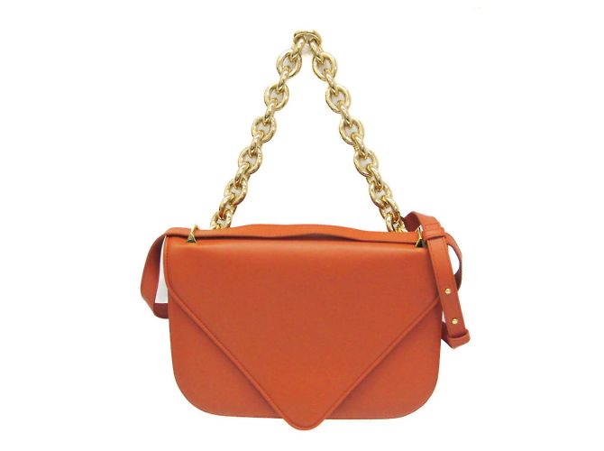 Bolsa de Ombro Mount Chain da Bottega Veneta Laranja