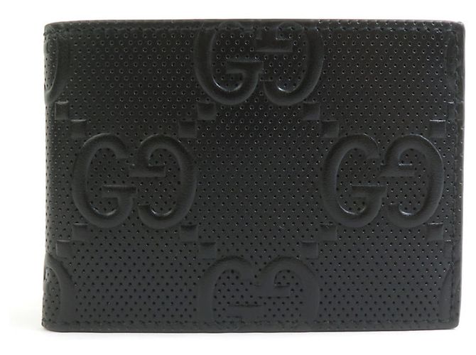 Gucci Men's Black Leather Bi-Fold Wallet