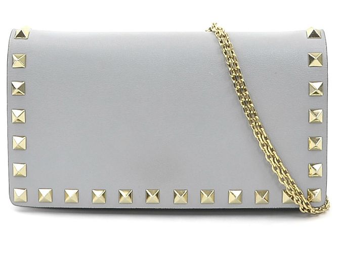 Borsa a Spalla Rockstud Valentino Garavani Grigio