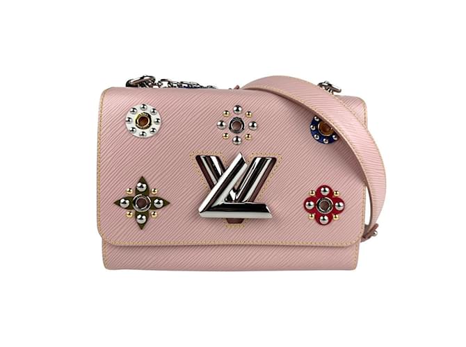 Louis Vuitton Epi Twist MM Shoulder Bag Pink Leather  ref.2371480