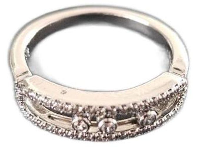 Anel Messika Baby Move ouro branco e diamantes Prata