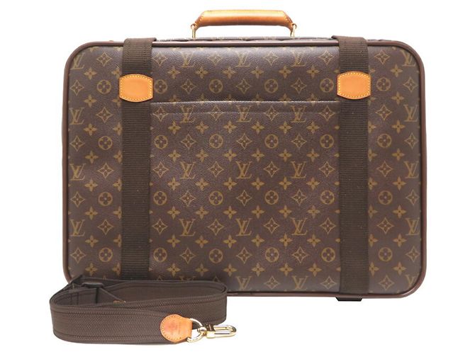 Sac de transport Monogram Satellite 53 de Louis Vuitton Marron Monogramme