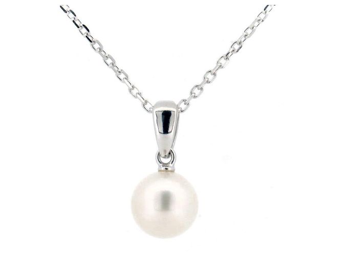 Collar de Perlas Mikimoto K18WG Oro Blanco