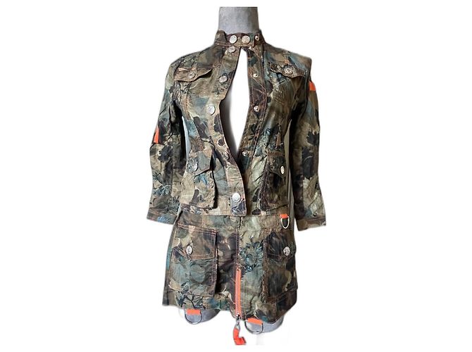 Ensemble militaire camouflage Dior en coton Multicolore