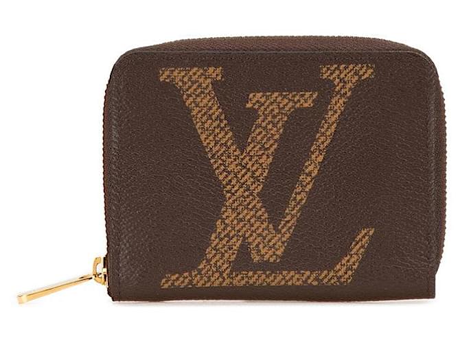 Louis Vuitton Zippy Coin Purse Monogram Coin Case Brown Bronze Cloth  ref.2372772
