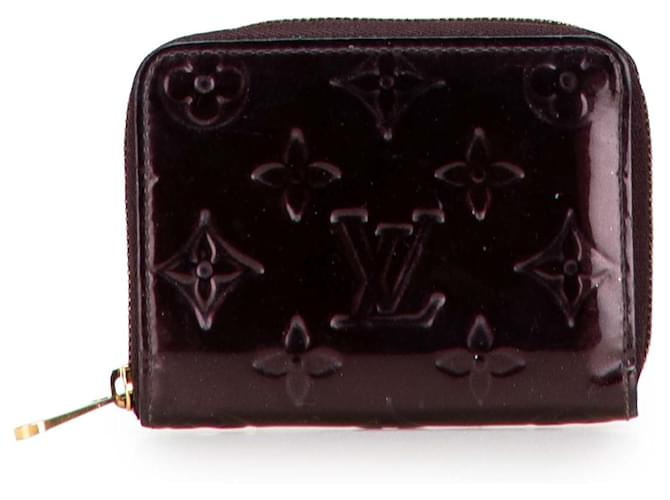 Louis Vuitton Purple Monogram Vernis Zippy Coin Purse Leather Patent leather  ref.2373222