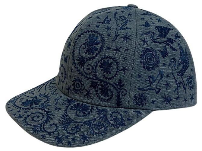 Hermès Gorra Hermes Orpheus Serie Blue Jean Azul