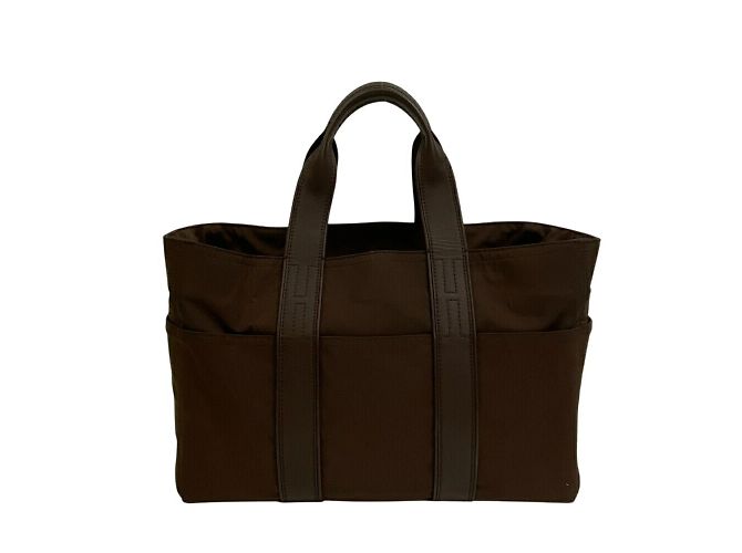Borsa Hermès Acapulco MM Marrone Nylon