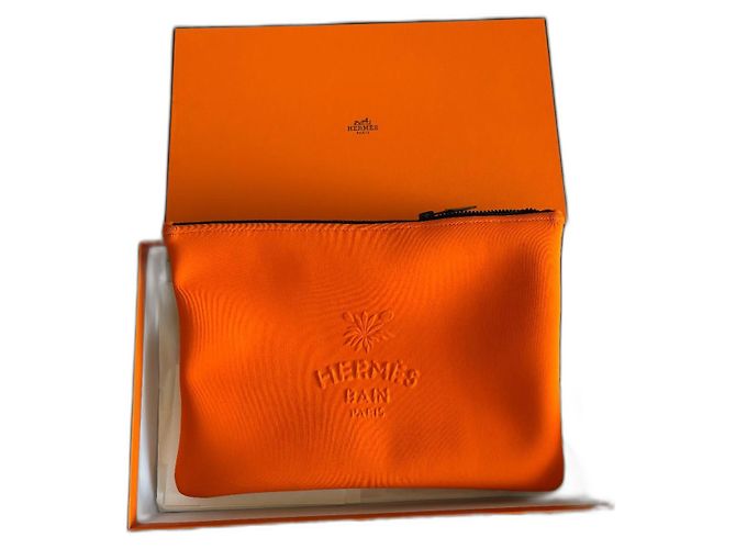 Bolsa Hermès Neobain Laranja Estampa de Leopardo