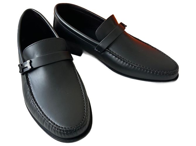 Hermès Mocassini Hermes Nero Pelle