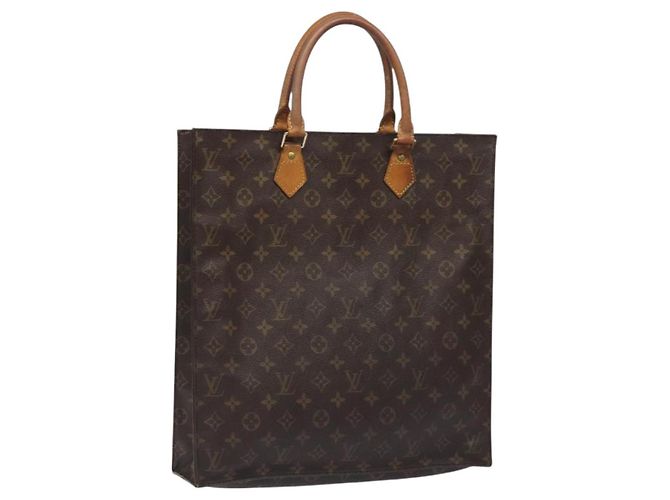 LOUIS VUITTON Monogram Sac Plat Handtasche M51140 Auth LV 131017 Monogramm