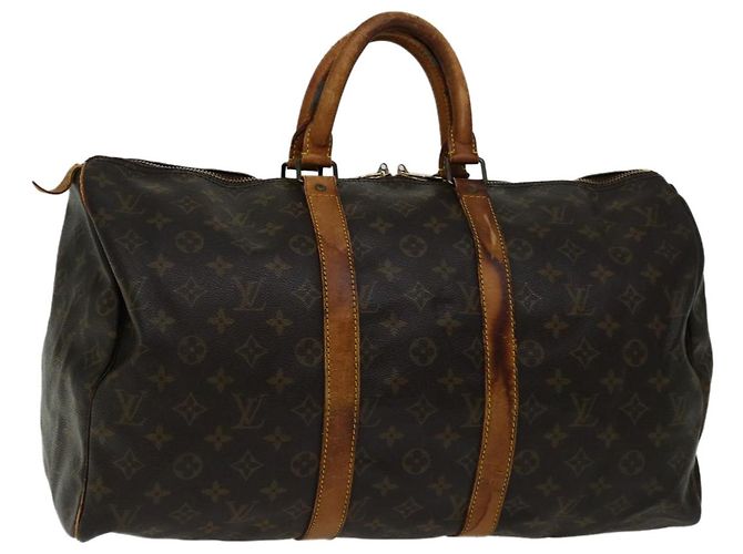 LOUIS VUITTON Bolsa Boston Monogram Keepall 45 M41428 Auth LV yk11007 Monograma
