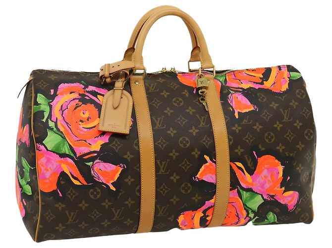 LOUIS VUITTON Monogram Rose Keepall 50 Bolsa Boston M48605 LV Auth 29944SV
