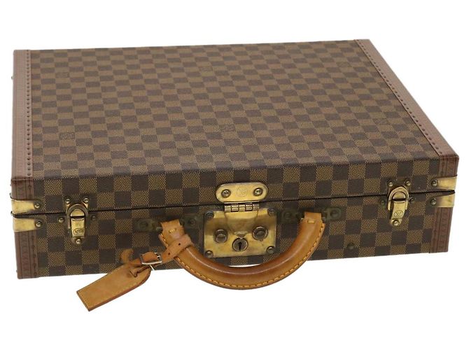 LOUIS VUITTON Trunk Presidente Damier Ebene SPO LV Auth 39928SV