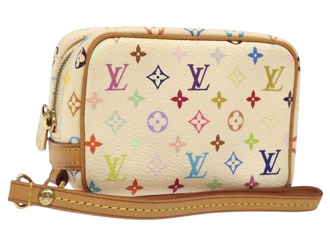 LOUIS VUITTON Monogram Multicolor Wapity Tasche Weiß M58033 Auth MX041V