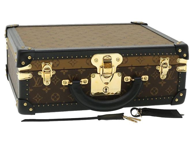 LOUIS VUITTON Monogram Reverse Canvas Cotteville 40 Trunk M20085 LV Auth 34216S Monogramma