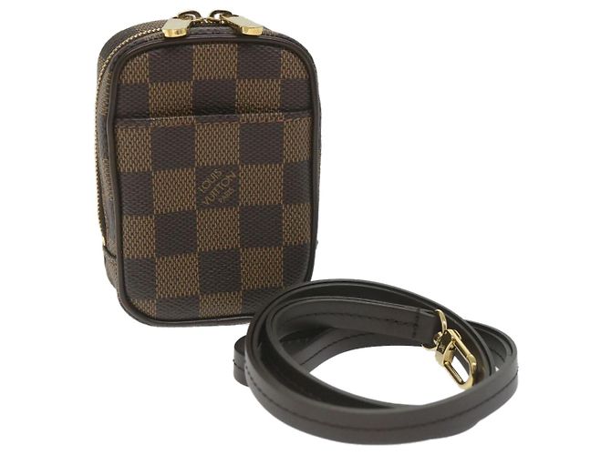 LOUIS VUITTON Astuccio Okapi PM Damier Ebene N61738 Auth bs9699V