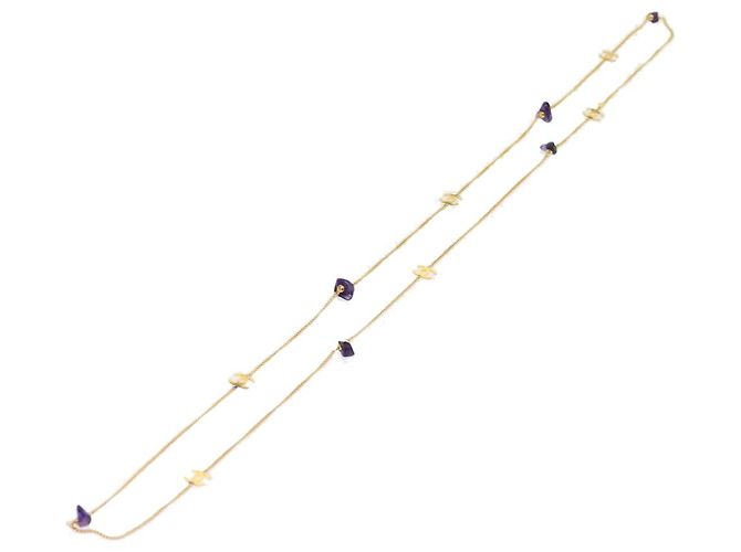 Collier en pierre Mark Coco CHANEL Or CC Auth am5561V Doré