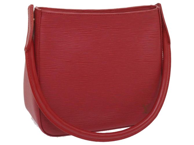 LOUIS VUITTON Bolsa de Hombro Epi Looping MM SPO Roja LV Auth 66534SAV