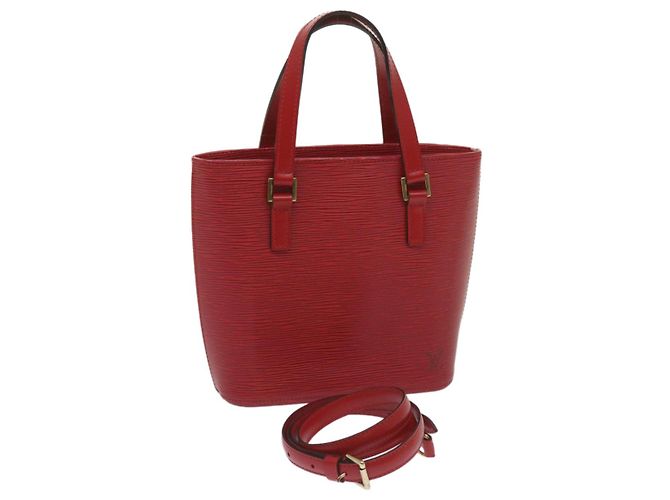 LOUIS VUITTON Epi Vavin PM Tote Bag SPO 2way Rot LV Auth 66533SAV