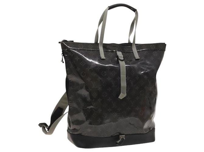 LOUIS VUITTON Monogram Eclipse Glaze Zipped Tote Backpack M43900 LV Auth 129972