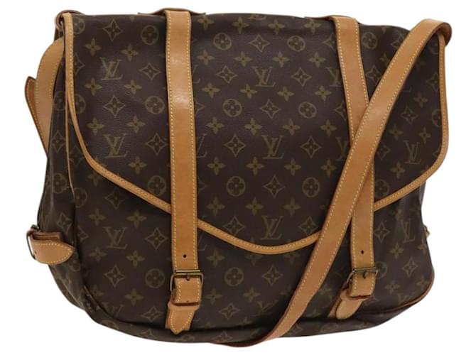 LOUIS VUITTON Monogram Saumur 43 Shoulder Bag M42252 LV Auth 131040 Cloth  ref.2375078